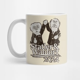 Statler and Waldorf For President 2024 - Vintage Mug